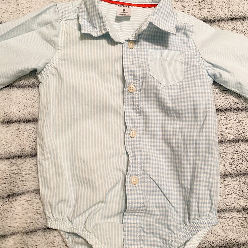 Long Sleeve Button-Front Body Suit